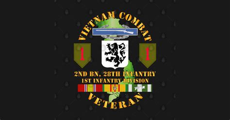 Vietnam Combat Infantry Veteran W 2nd Bn 28th Inf 1st Inf Div Ssi