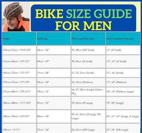 Bike Size Chart Easy Methods How To Choose Right Bicycle