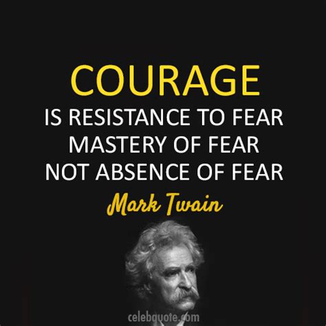 Mark Twain Quote About Fear Courage Cq