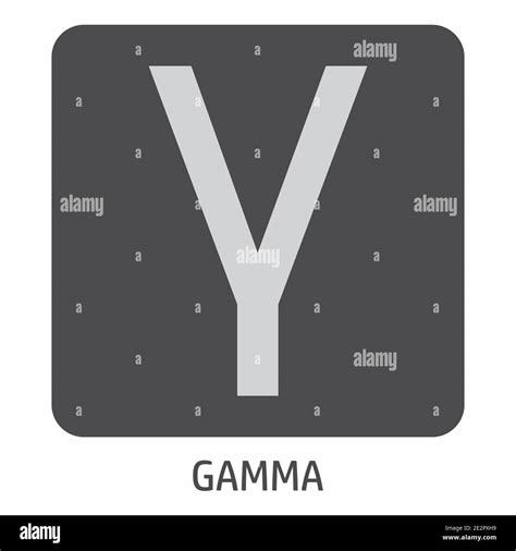 Gamma Greek Letter Icon Stock Vector Image And Art Alamy