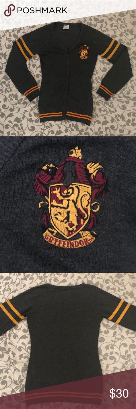 Harry Potter Gryffindor Cardigan Sweater Hermione Sweater Cardigan