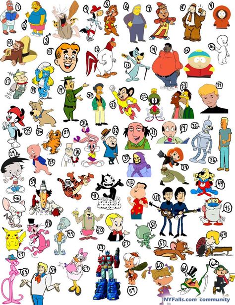 Animated Cartoon Characters Names Paling Keren Cartoon Characters Images With Their Names