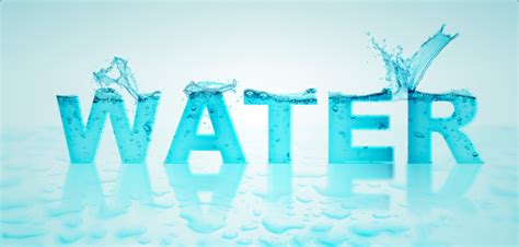 5 Water Letters Design Images Water Splash Text Effect Photoshop
