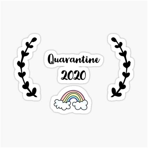 Quarantine Sticker By Lea Lani Redbubble