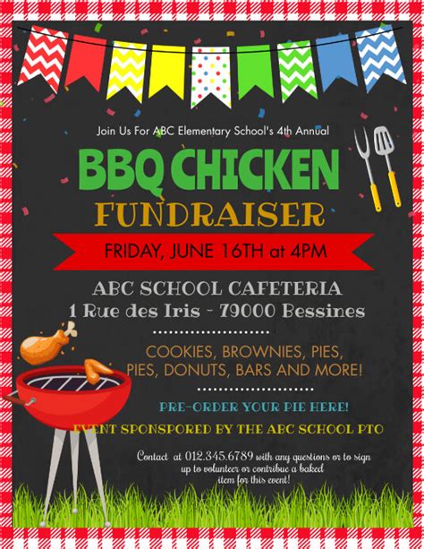 Copy Of Bbq Chicken Fundraiser Flyer Postermywall