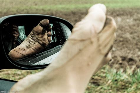 soles in the car mirror by 365feet on deviantart