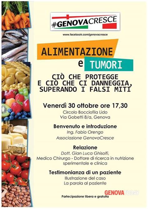 Determina l'andamento della nostra salute. Alimentazione e tumori, se ne parla con il dottor Ghisolfi