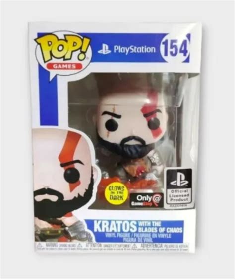 Funko Pop Games God Of War Kratos 154 With Blades Of Chaos Vinyl