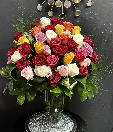 Multi Colored Rose Bouquet In Surprise Az Infinity Floral Designs