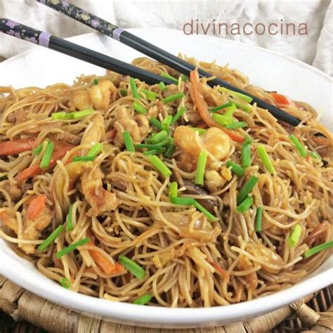 Fideos de arroz finos fu sheng sin gluten 500 gr. Receta de fideos de arroz salteados - Divina Cocina