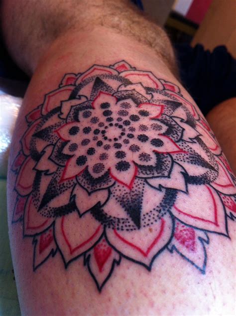 Tribal Dotwork Black And Red Tattoo By Marcotat2 On Deviantart