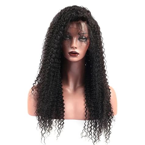 Kinky Curly Lace Front Human Hair Wigs For Women Brazilian Virgin Hair