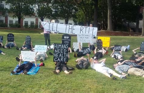Indivisible Charlottesville Holds A Die In To Protest Republicans