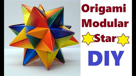 Origami Modular Star Diy Modular Star Origami Video Tutorial Youtube