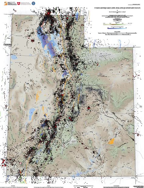 If the application does not load, try our legacy latest earthquakes application. Utah Earthquakes (1850-2016) and Quaternary Faults | e ...