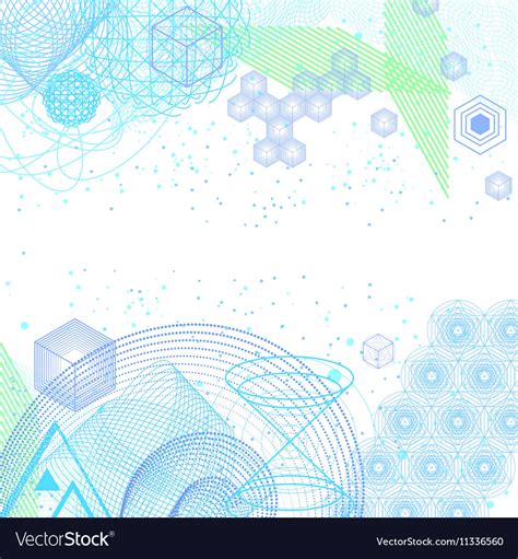 The Science And Mathematics Abstract Background Vector Image