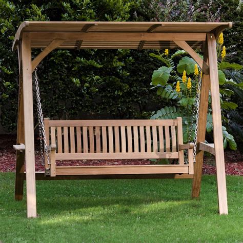 Veranda Swinging Bench With Canopy Westminster Teak Garden Swing