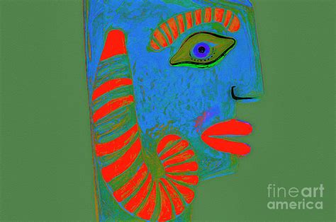 Blue In The Face Digital Art By Edmund Nagele Fine Art America