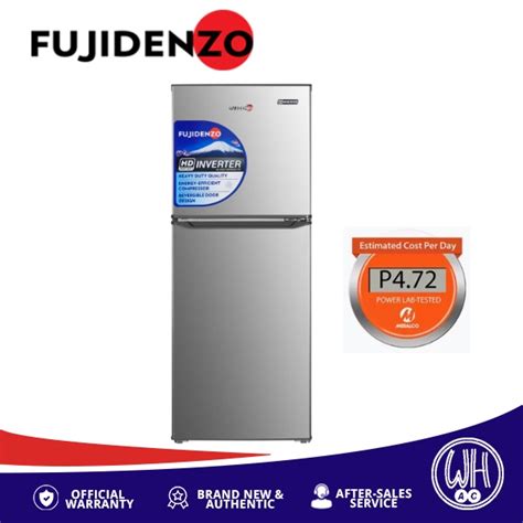 Fujidenzo 8 Cu Ft Hd Inverter 2 Door No Frost Refrigerator Inr 82s Stainless Look Shopee