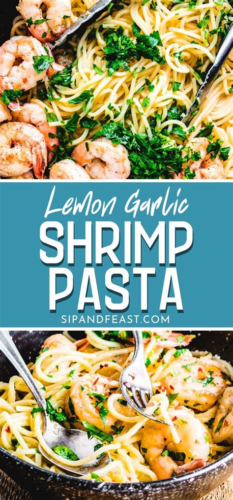 This Super Flavorful Lemon Garlic Shrimp Takes About 30 Minutes To Make