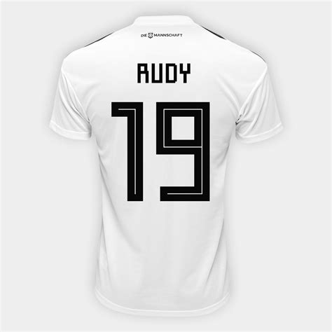 Nossos produtos são enviados direto dos fabricantes das marcas, localizados no sudeste asiático. Camisa Seleção Alemanha Home 2018 n° 19 Rudy - Torcedor ...