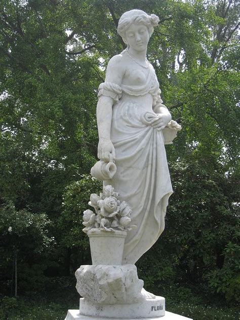 The Goddess Flora~victorian Marble Statue Of Flora By