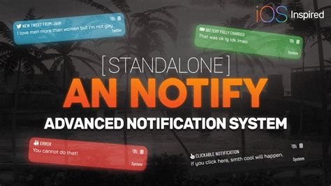 An Notify Advanced Notification System For Fivem Paid Youtube