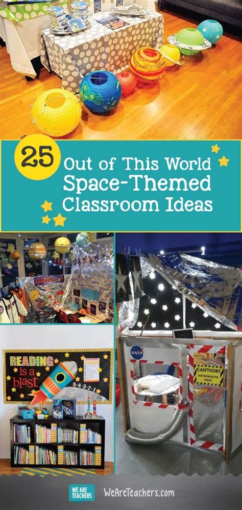 How fun is this rock star themed schedule board? 25 Out of This World Space-Themed Classroom Ideas | Space ...