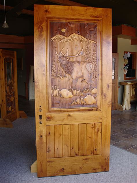 Carved Wood Entry Door Wood Entry Doors Pine Doors Rustic Doors