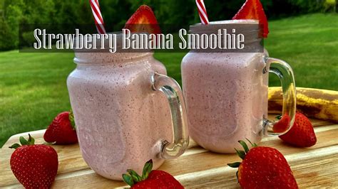 Strawberry Banana Smoothie Easy And Healthy Smoothie Recipe Rkc Youtube