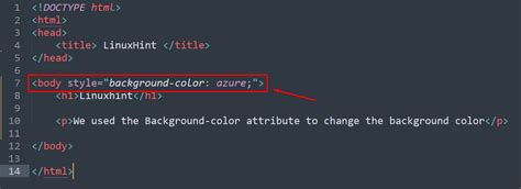 How To Change Background Color In Html Linux Consultant