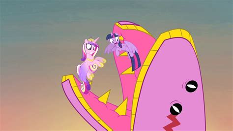 Image Tatzlwurm About To Eat Twilight And Cadance S4e11png My
