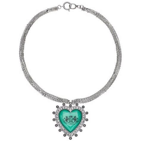 Juicy Couture Heart Multistrand Necklace Teal Necklace Multi Strand