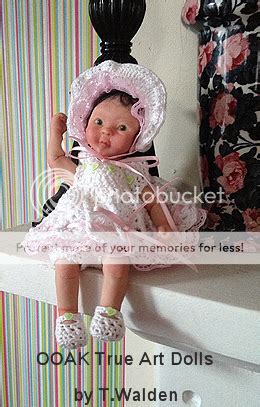 Ooak Cute Baby Girl Doll Poseable Mini Sculpt Art By T Walden Ebay