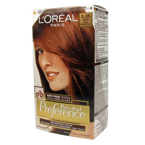 Hair type () hair colour. L'Oreal Recital Preference Permanent Hair Color - 535 ...