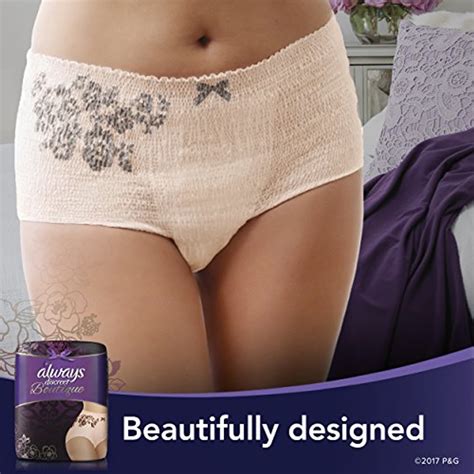 Always Discreet Boutique Incontinence Underwear For Women Large 10 Count