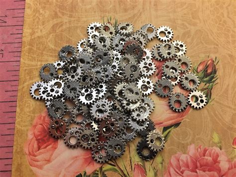 Small New Steampunk Gears Cogs Buttons Wheels Clock Pocket Watch Parts