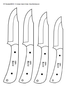 If you have a template made of a. DIY Knifemaker's Info Center: Knife Patterns