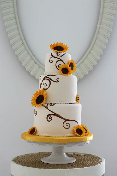 Sunflower Cake Sunflower Wedding Cake Sunflower Cakes Sunflower Weddings Wedding Cake Toppers