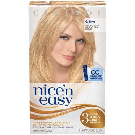 Clairol Nice N Easy Natural Medium Golden Blonde Hair Color 1 Ct King Soopers