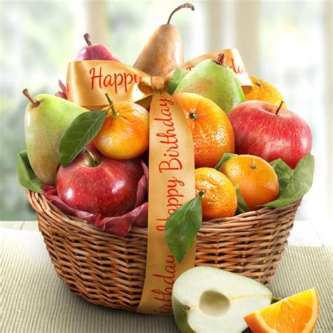 Happy Birthday Fruit Favorites Basket Aa4103b A T Inside