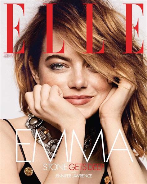 Emma Stone Covers The September 2018 Issue Of Elle Magazine