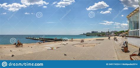 Deserted Lanzheron Beach In Odessa Ukraine Editorial Stock Image Image Of Black People