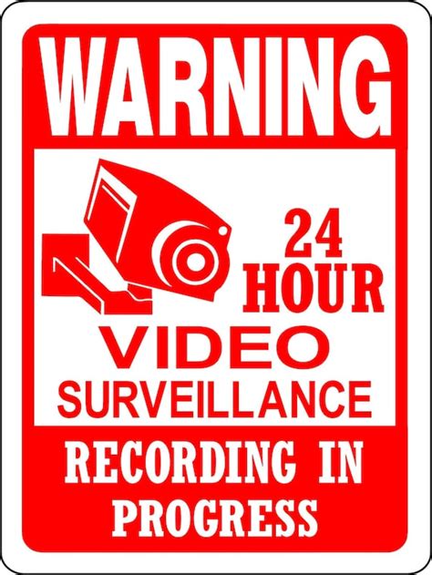 Video Surveillance Signs Printable Printable World Holiday