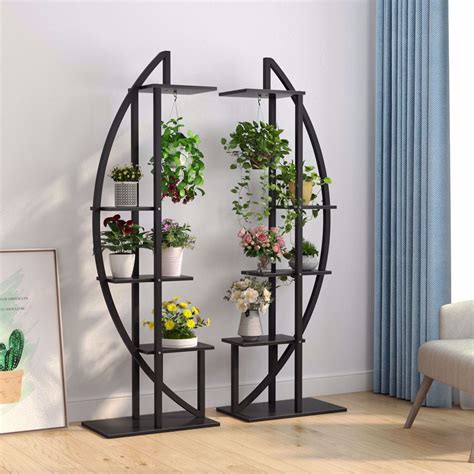 Tribesigns 5 Tier Plant Stand Pack Of 2 Multi Purpose Curved Display