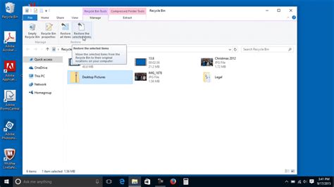 Restore A Deleted File From The Recycle Bin In Windows 10