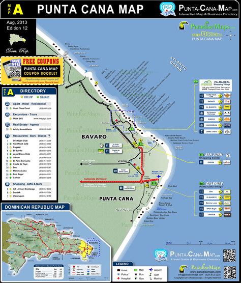 Punta Cana Map Featuring Hotels Resorts Locations With Up To Date Detailed Information