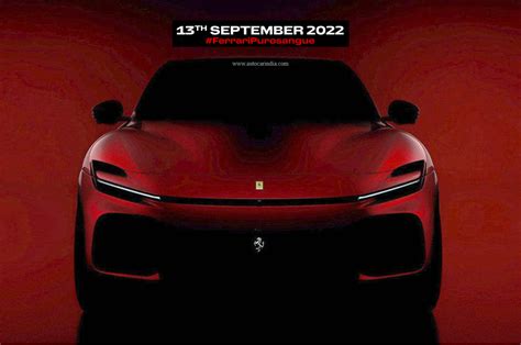 Ferrari Purosangue Suv To Be Revealed On September 13 Autocar India