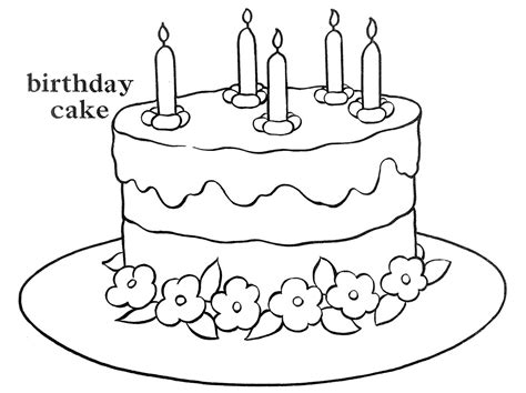 49 Happy Birthday Cake Drawing Easy Pictures Happy Birthday Cake Design
