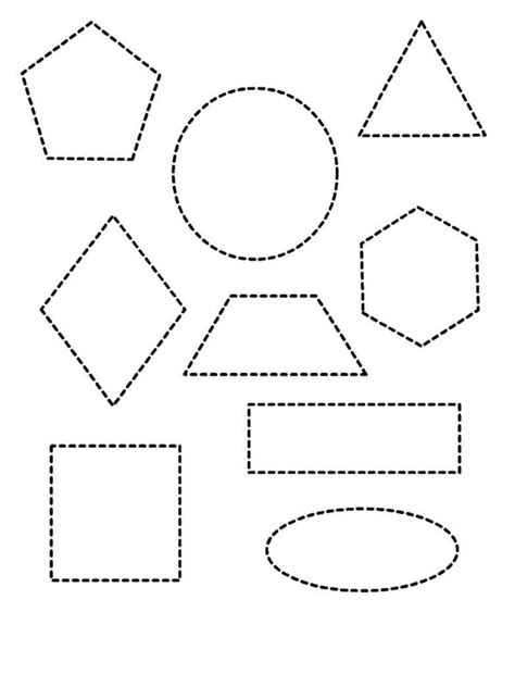 Shapes For Coloring Page